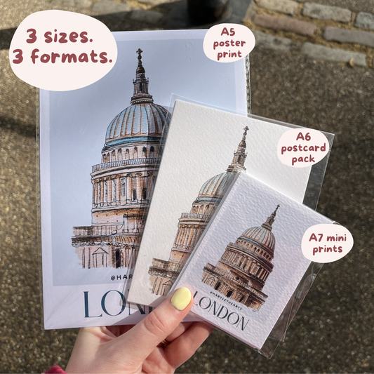 London Poster Print (A5, Big Ben)