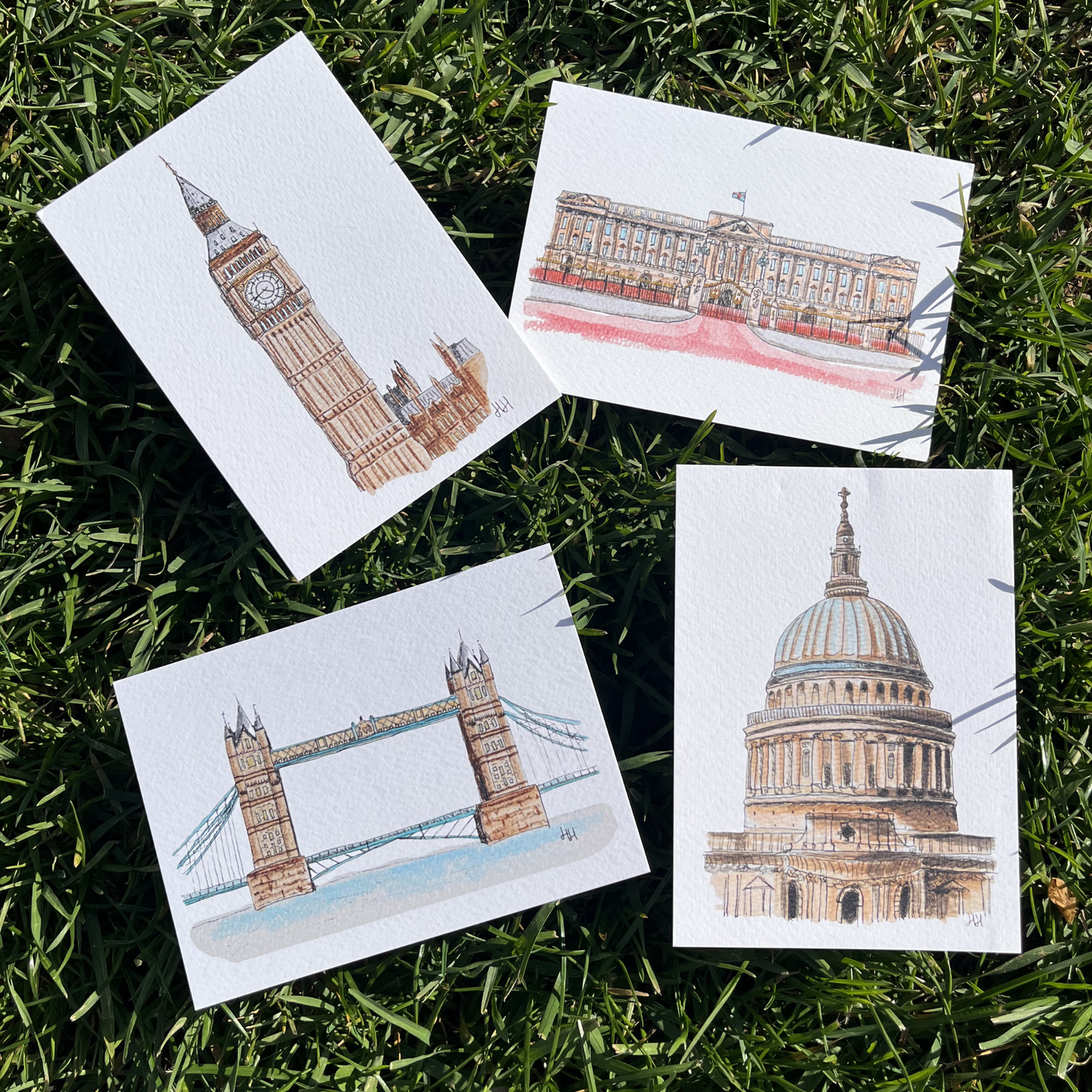 London Postcard Pack (A6, 4 Designs)
