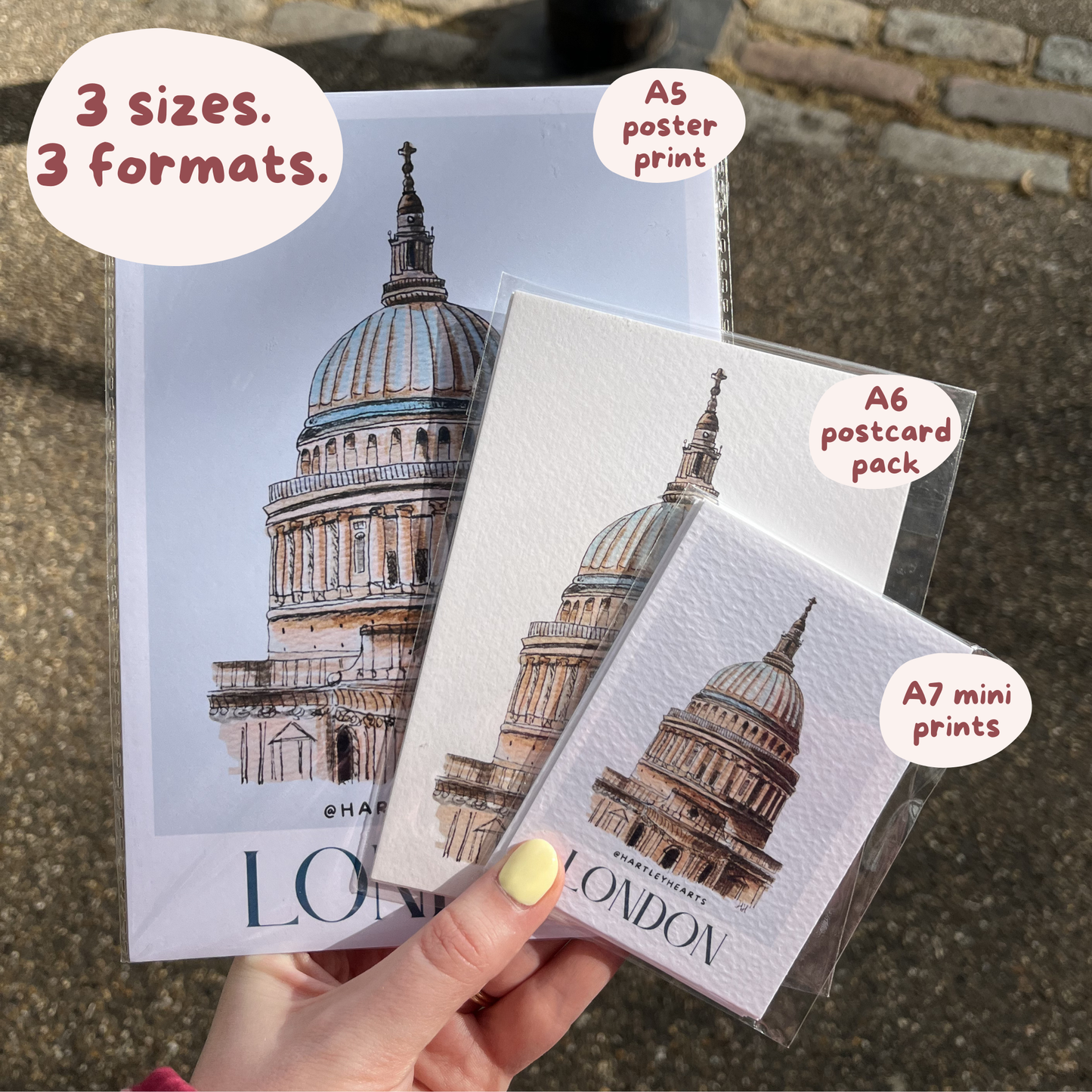 London Mini Print Pack (A7, 6 Designs)
