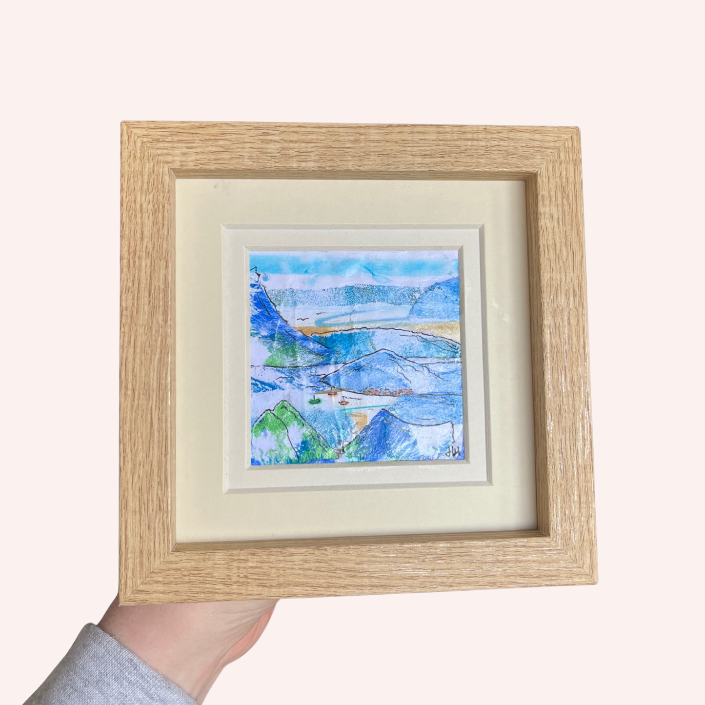 Framed Original Artwork - Lake District Landscape