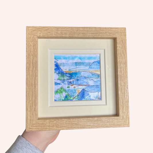 Framed Original Artwork - Lake District Landscape