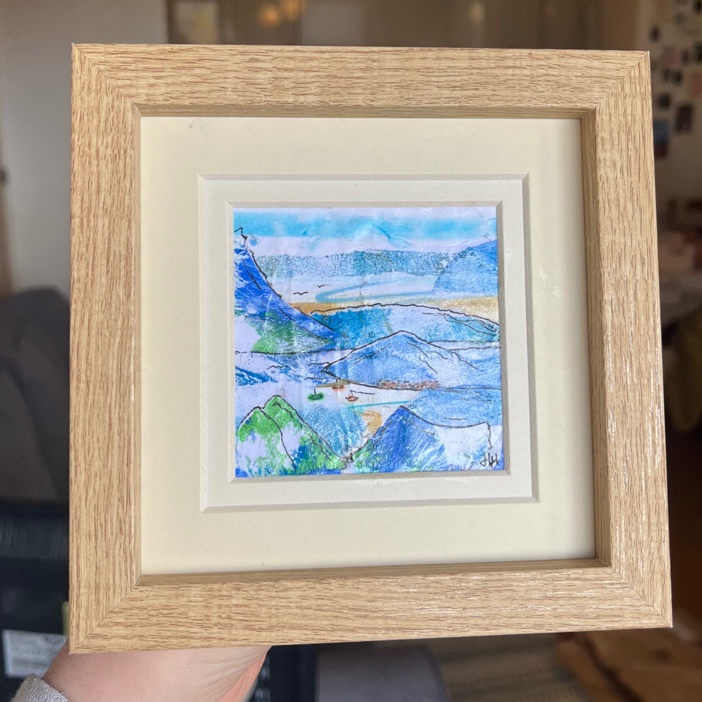 Framed Original Artwork - Lake District Landscape
