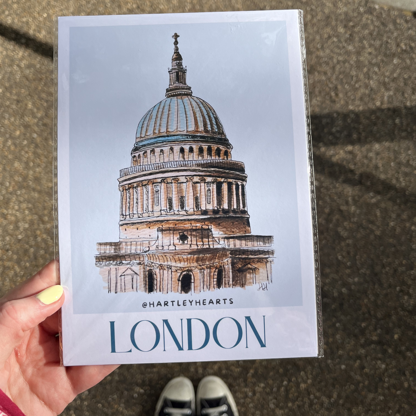 London Poster Print (A5, St. Paul's Cathedral)